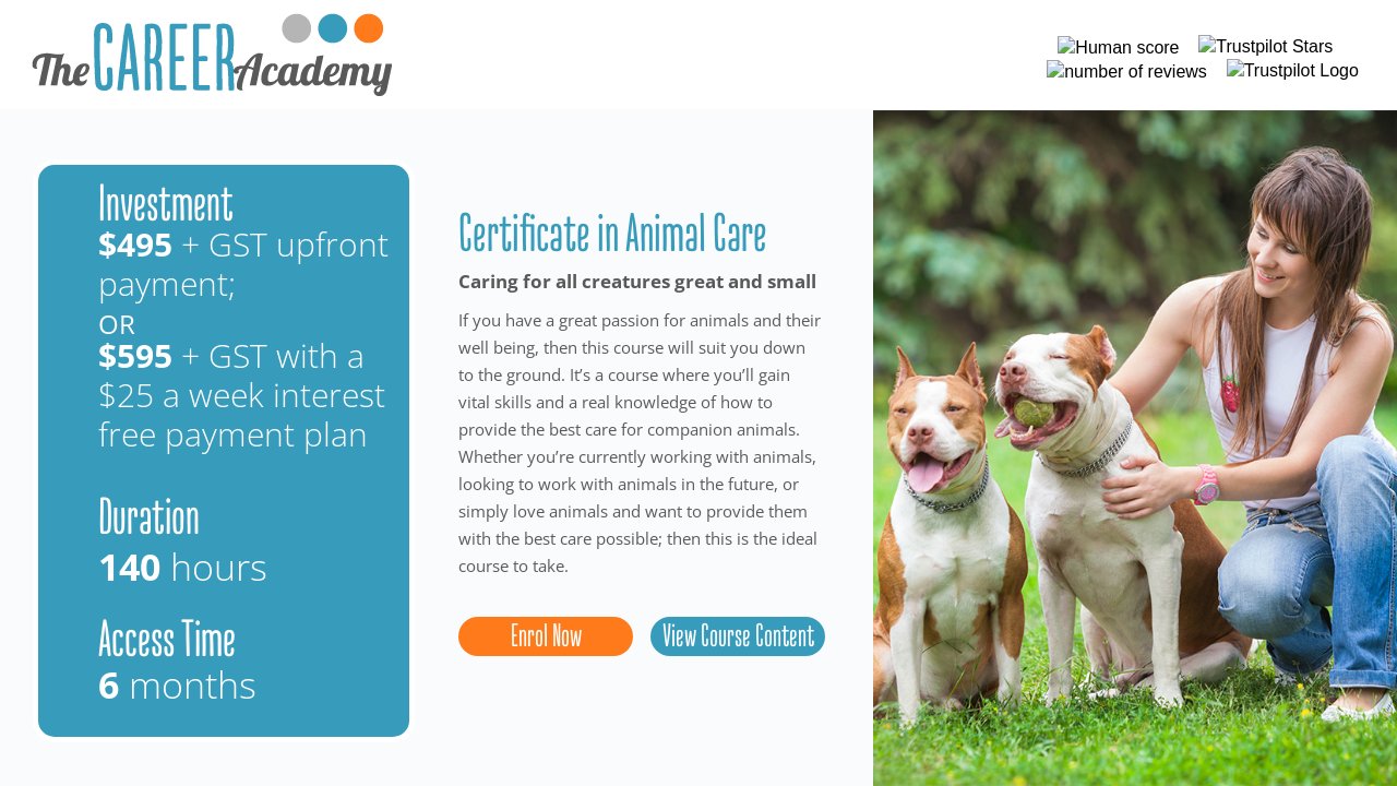 Certificate in Animal Care NZ Animal Care courses