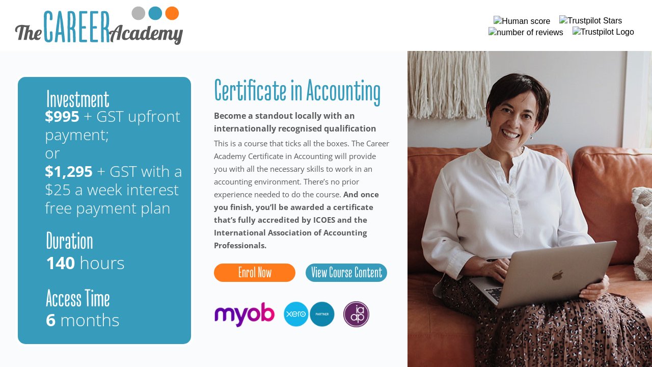 Certificate in Accounting AU Accounting courses